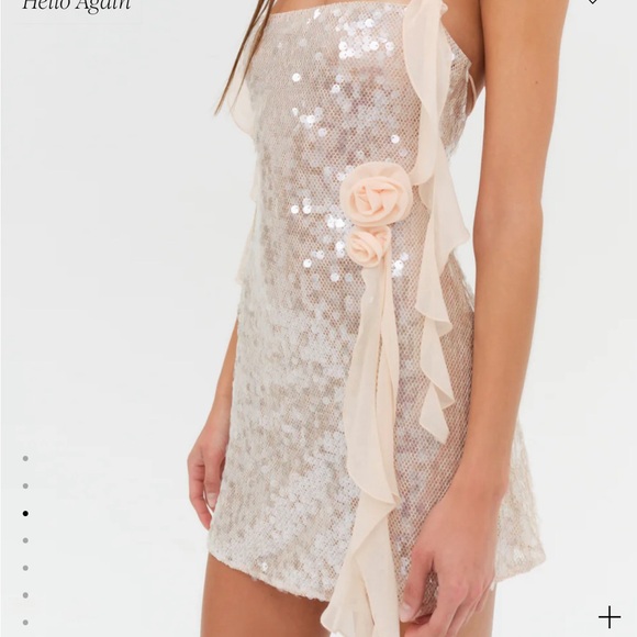 NWT For Love and Lemons Sydney Sequin Mini Dress - Picture 2 of 4